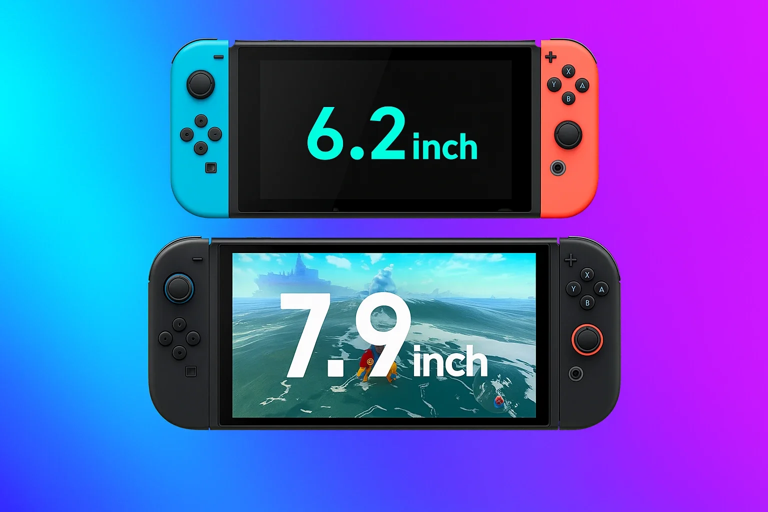 Nintendo Switch 2 Display Comparison